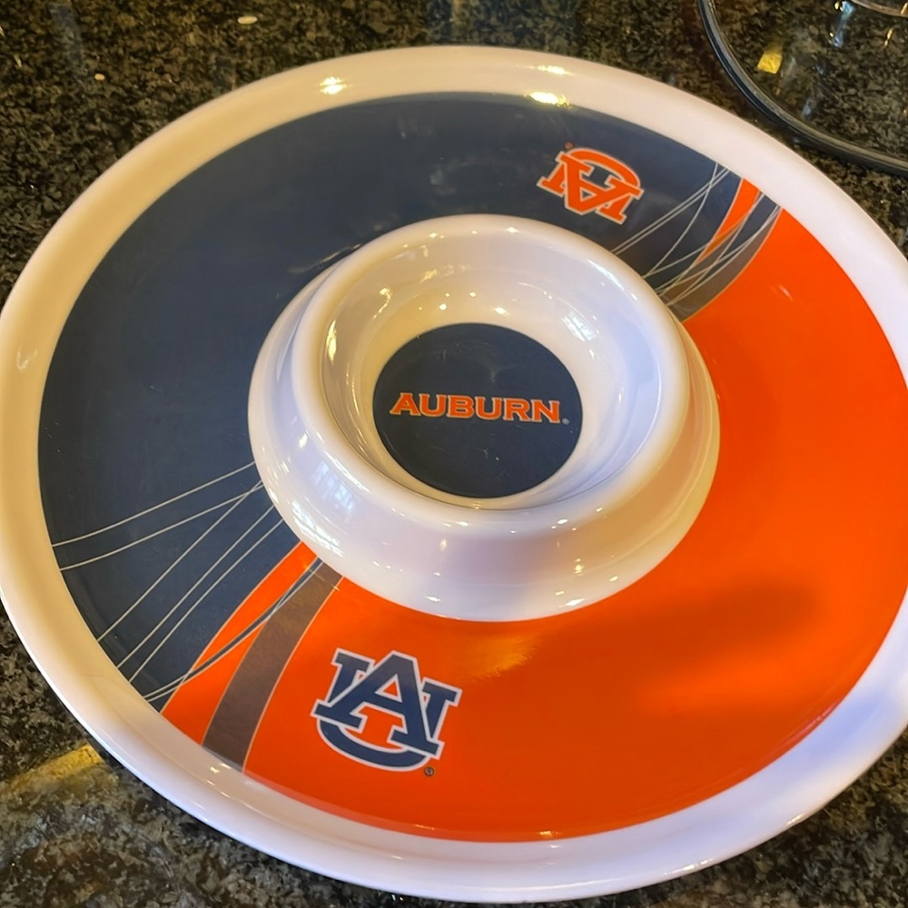 Auburn chip/dip bowl
